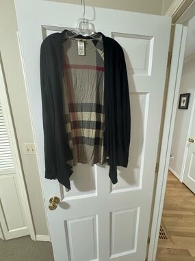 Burberry Brit reversible cardigan sz Large